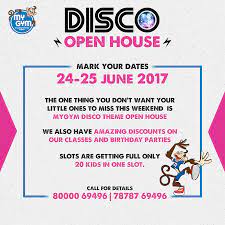 Slots Are Getting Full For My Gym Open House Pre Book Your Slot Now We Have Got Lots Of Open House Deals And Discount Exercise For Kids Disco Theme Open House