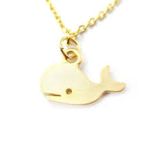 Cute Simple Whale Silhouette Animal Charm Necklace In Gold From Dotoly Animal Jewelry Animal Jewelry Animal Wrap Rings Animal Charms