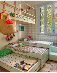 Create a shared kids' room that's both fun and functional with these tips and ideas. 30 Best Playroom Ideas For Small And Large Spaces Small Bedroom Storage Kids Bedroom Kids Room Design