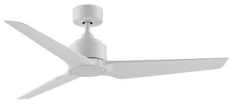 Monte carlo vision max 56 ceiling fan, matte white by monte carlo (1) sale. Fanimation Triaire Custom Ceiling Fan Matte White Contemporary Ceiling Fans By Premium Home Interior Houzz