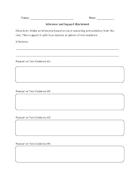 Inference And Support Worksheets Inference Inferring Lessons Text Evidence