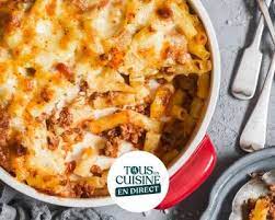 macaroni au ragout a la tomate mozzarella recette recettes de cuisine cuisine recette cyril lignac