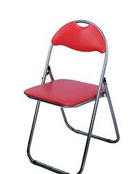 Ahoc Red Folding Chair With Padded Seat Office Reception Foldable Desk Chairs Easy Storage House Furniture Design Interior Design Furniture Interior Furniture