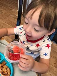 Hear me out. Blue coconut snow cone with chopped pickles in it and