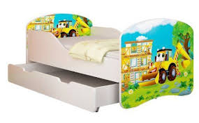 kinderbett baustelle bagger dieses tolle bett fur kinder mit coolem bagger motiv ist ein echter blickfang perfekt kinder bett kinderbett coole kinderbetten