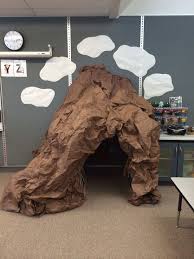 Bear Cave Full Of Bear Books Students Wear Headlamps When They Go In Preschool Classroom Decor Classroom Decor Camping Classroom