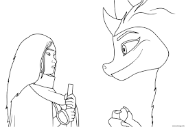 Envie de leur donner un coup de main ? Coloriage Raya Et Sisu Le Dernier Dragon Pour Lunion Fait La Force Dessin Raya Et Le Dernier Dragon A Imprimer