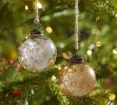 Maybe you would like to learn more about one of these? Silver Gold Mercury Glass Ball Ornaments Set Of 6 Pottery Barn