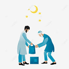 مفهوم التوضيح النواقل للأعمال الخيرية في رمضان يعطي الزكاة للمسلم الآخر في حاجة إلى التوضيح النواقل متدين مال فطرة png والمتجهات للتحميل مجانا illustration vector illustration moslem