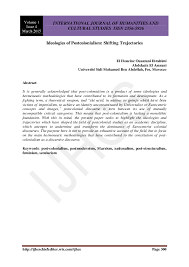 In this sense, postcolonial discourse is crystallised by and replete with 'abrogation' and 'appropriation' in the canon of postcolonial studies. Pdf Ideologies Of Postcolonialism Shifting Trajectories El Houcine Ouazzani Ibrahimi And Abdelaziz El Amrani Ijhcs Ijhcs Academia Edu