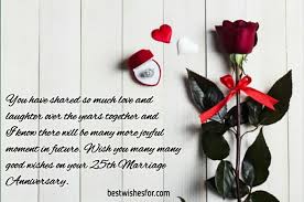 We are proud to be your parents. 25th Marriage Anniversary Wishes Messages Sayings