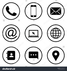 Contact Icons Web Icon Set Phone Website Mail Time Call Home Printer Laptop Calendar Chat Edit Ad Ad Web Icons Icon Set Wedding Vector Icons