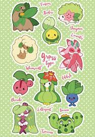 Maybe you would like to learn more about one of these? Grass Type Pokemon Sticker Sheet Pokemon Type Series Etsy In 2021 Grass Type Pokemon Pokemon Stickers Type Pokemon