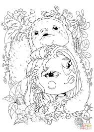 This adult coloring book of sloth designs contains a wide variety of designs. Sloth Coloring Book Pages Novocom Top