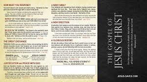The freedom isn't free, free gift (both english and spanish versions) are positioned four up on an 8.5 x 11 (portrait) sheet of paper. Reformed Gospel Tracts The Gospel Of Jesus Christ
