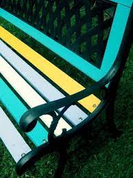 Garden Bench Painted Seating Areas 19 Ideas For 2019 Painted Benches Outdoor Garden Bench Garden Bench