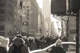 Black And White Crowd Wallpaper Black And White Crowd New York City Wallpaper