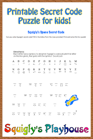 Squigly S Space Secret Code Word Puzzles For Kids Word Games For Kids Printable Puzzles For Kids