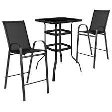 Emma And Oliver 3 Piece Outdoor Bar