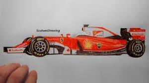 Now at the ends of the hood we will draw two convex arcs. How To Draw A Ferrari F1 Car Herunterladen