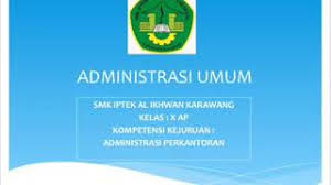 Rpp administrasi umum kelas x (10) smk/mak. Mata Pelajaran Administrasi Umum Kelas X Smk Administrasi Perkantoran Youtube