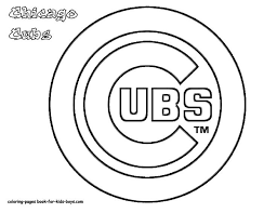 Baseball is one of the sports of a small ball game consisting of two opposing groups, with each group of 9 players. Chicago Cubs Coloring Pages Coloring Home