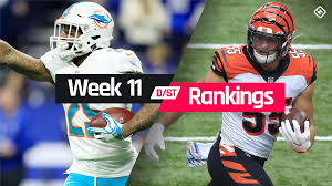 The top couple defenses in the week 1 rankings are there as much for the likely awfulness of their opponents as they are for their own credentials. Fantasy Football Rankings Week 11 Defense Sporting News