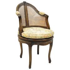 french country louis xv style swivel vanity chair cane back boudoir seat walnut vanity chair chair leather dining chairs