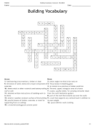 Fun to play and educational, many teachers make use of them. Building Vocabulary Crossword Wordmint Answers Wall Roof