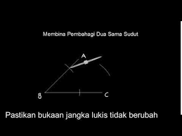 Sentiasa sama jarak dari satu garis lurus (lokus dua garis selari) equidistant from two intersecting lines is the angle bisector. Pembahagi Dua Sama Sudut Youtube