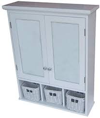 Almost every cabinet had issues. Amazon Com Allen Roth 25 In X 30 In Ready To Assemble 2 Door Bathroom Wall Wood Medicine Cabinet With Mirror And 3 Baskets For Extra Storage White Home Kitchen