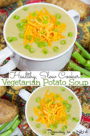 Crock Pot Vegetarian Potato Soup Vegetarian Crockpot Slow Cooker Soup Vegetarian Vegetarian Soup Recipes