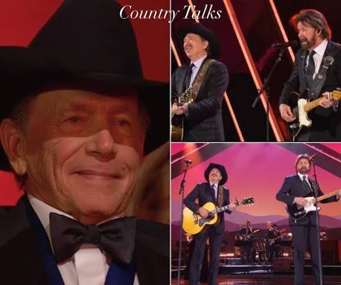 George Strait appeared misty-eyed as Brooks & Dunn honored him with a pure country performance of "Amarillo by Morning" during the 2025 Kennedy Center Honors. Watch here >> https://go.countryrebel.com/GeorgeKennedyCenter