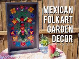 Some historians say it was president lazaro cardenas who asked rivera to create the paintings and others say frida kahlo, his wife, loved calla lilies. Mexican Folk Art Inspired Felt Garden Decor Youtube