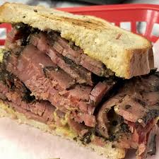 Beef Pastrami Sandwich At Katz'S Deli, A Delicatessen Diner On The Lower  East Side, New York City, United States Of America Stock Photo - Alamy