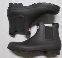 HUNTER Mens Original Chelsea Brown Rubber Rain Ankle Boots ...