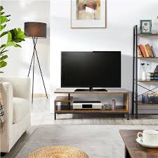 The wood is a dark wood and goes well with my grey accents i have in the living room. Tv Stand Coffee Table Media Entertainment Center Console Cabinet Living Room For Sale Online Ebay