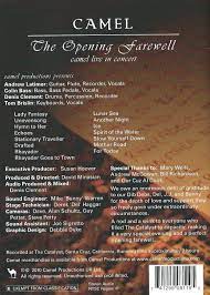 7 мин и 29 сек. Opening Farewell Live At Catalyst Dvd Import Amazon De Camel Andrew Latimer Camel Productions Dvd Blu Ray