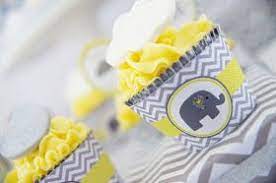 Jer Eventos Baby Shower Amarillo Y Gris Eventos Para Ninos Ducha De Bebe Elefante Boy Baby Shower Ideas
