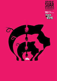 Mtv Rock The Vote Poster Series On Behance Afiches Libros Arte
