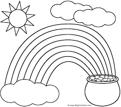 Patrick's day designs will put you in the spirit for a little holiday cheer. Rainbow Pot Of Gold Sun And Clouds Coloring Page St Patrick S Day