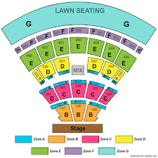 Darien Lake Performing Arts Center Seating Chart