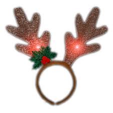 Led pre lit lights up wooden christmas reindeer xmas home table decor ornaments. Led Golden Reindeer Antlers Light Up Headband Magic Matt S Brilliant Blinkys