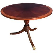 The round rustic wooden tops with the simple iron legs added just. 42 Inch Round Mahogany Georgian Style Accent Foyer Table By Leighton Hall For Sale At 1stdibs