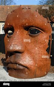 La scultura del grembiale da Rick Kirby Foto stock