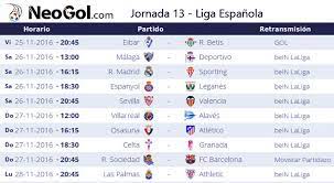 Zl÷/futbol/espana/laliga/¬zx÷00españa 006españa0000000000001000laliga sólo tienes que pulsar en uno de los países del menú a la izquierda y seleccionar la competición que desees (liga. Jornada 13 Liga Espanola 2016 Laliga Santander
