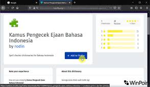 Cara Menggunakan Spell Checker Bahasa Indonesia Di Mozilla Firefox Winpoin