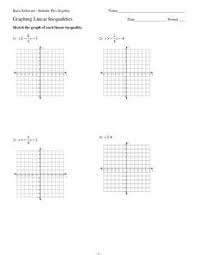 This linear functions worksheet will produce problems for practicing graphing linear inequalities. Graphing Linear Inequalities Lesson Plans Worksheets Lesson Planet