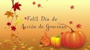 Feliz Dia De Accion De Gracias Tarjeta Animada Youtube