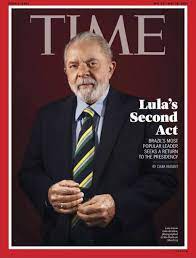 Lula é capa da revista norte-americana 'Time' desta semana - Thmais